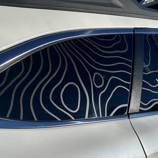Vinyl Wrap Kit - Topo Rear Side Windows (Both)