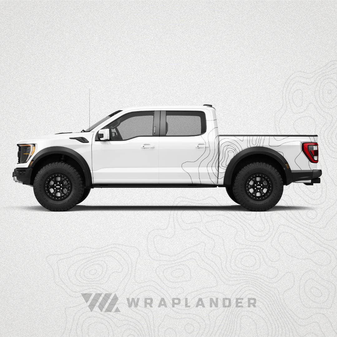 White Raptor Black Topo Wrap