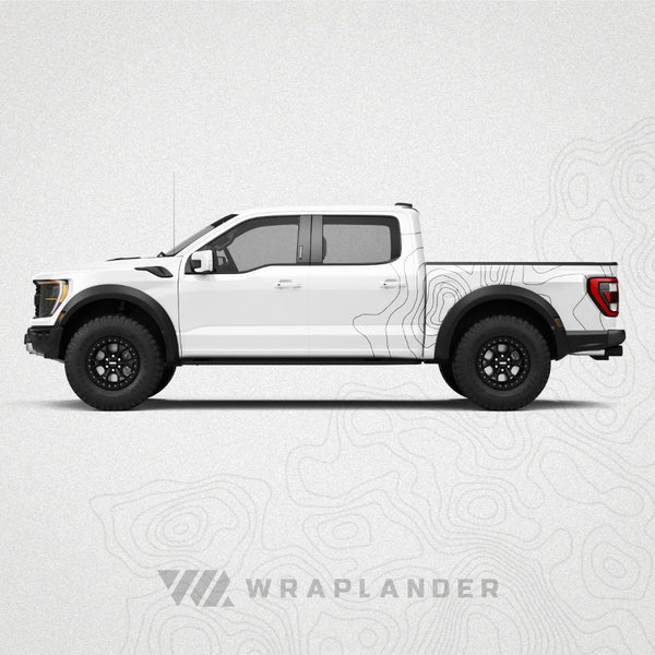 White Raptor Black Topo Wrap