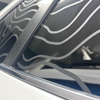 Vinyl Wrap Kit - Topo Rear Side Windows (Both)