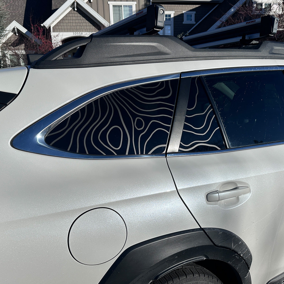 Vinyl Wrap Kit - Topo Rear Side Windows (Both)