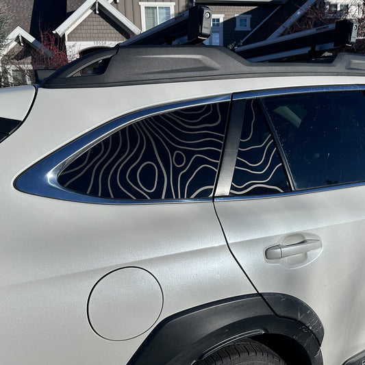 Vinyl Wrap Kit - Topo Rear Side Windows (Both)